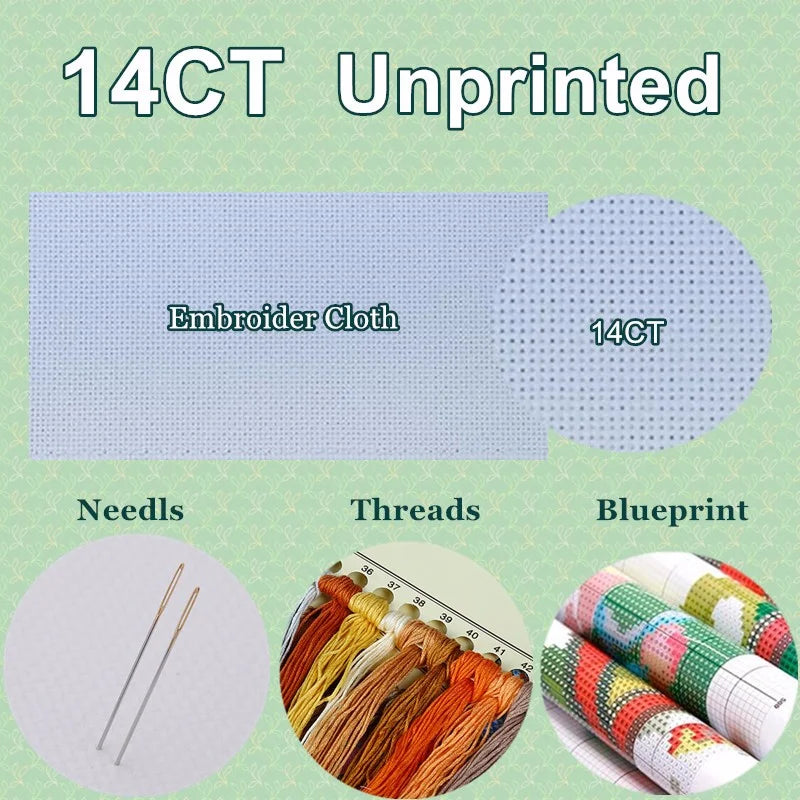 Embroidery Counted Cross Stitch Kits Needlework