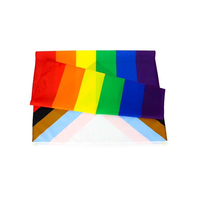 90x150cm lgbt Gay rainbow Progress Pride flag