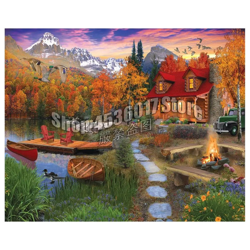 Cozy Cabin DIY Diamond Painting