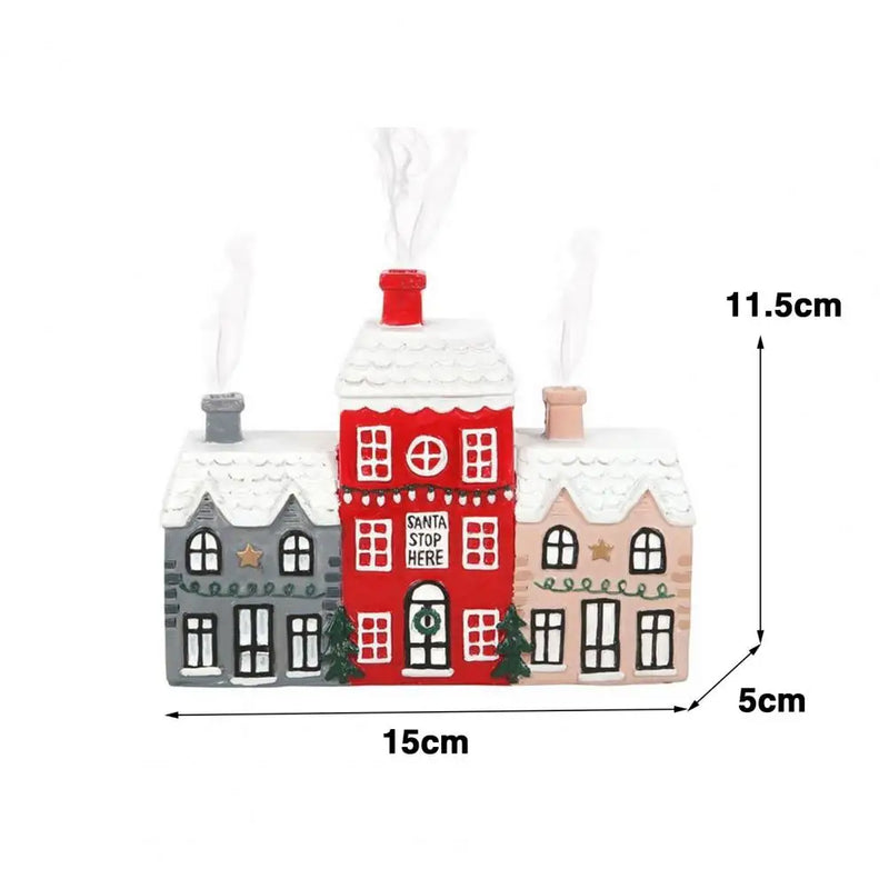 Resin Incense Cone Holder Christmas House