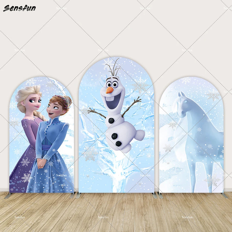 Wonderland Snow Olaf Baby Shower Background