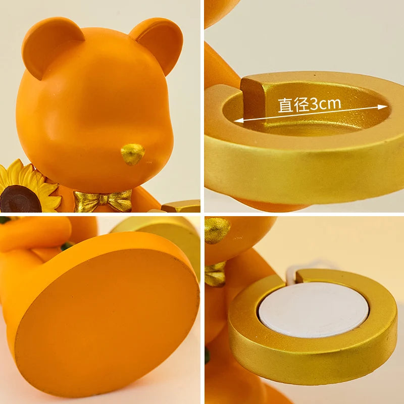 Creative Cute Sunflower Bear Apple Watch Stand