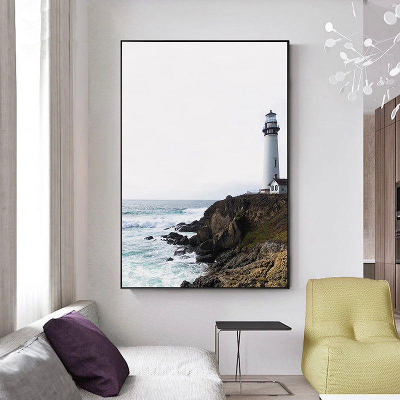 Lighthouse Photography Modern Wall Art