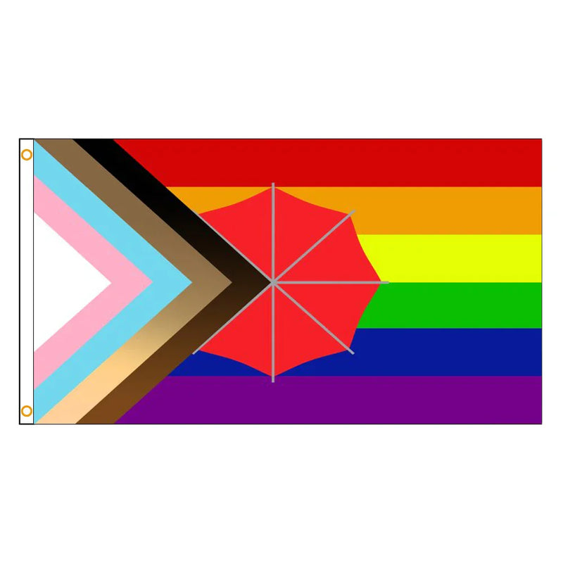 90x150cm lgbt Gay rainbow Progress Pride flag