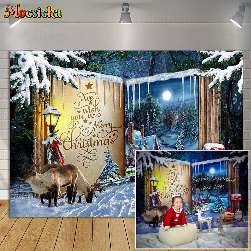 Merry Christmas Photography Backdrop