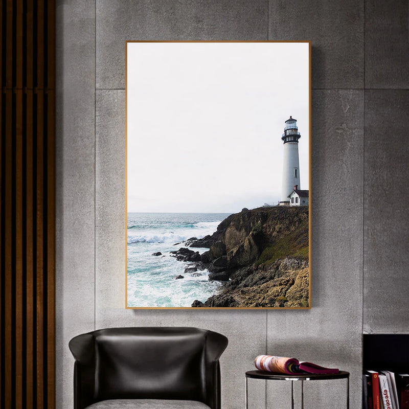 Lighthouse Photography Modern Wall Art