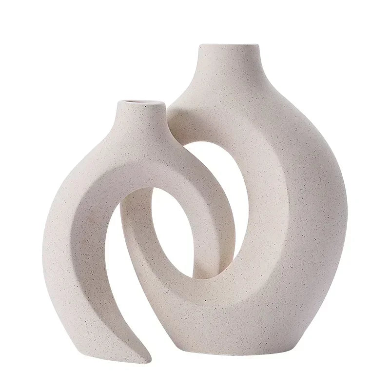 Heart Shape Ceramic Vase Nordic